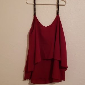Red blouse